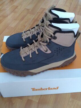 Rarest Timberlands Timberland | Shoes | Timberland Rare Mens Dark Navy Blue Tan Mid ...
